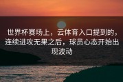 世界杯赛场上，云体育入口提到的，连续进攻无果之后，球员心态开始出现波动